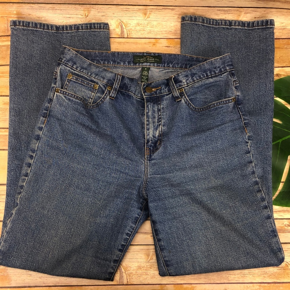 Ralph Lauren Classic Bootcut High Rise Mom Jeans